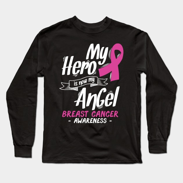 My Hero Is Now My Angel Long Sleeve T-Shirt by kimmieshops